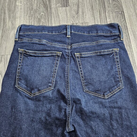 LOFT Jeans Womens 6 Blue Mid Rise Super Skinny Dark Wash Stretch Denim Pants - Picture 3 of 11